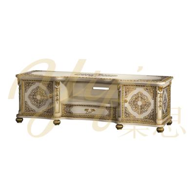 China Yips Home Furniture Classic Series LD-1203-0295 Gold-leaf European Style Hand-painted Living Room TV Cabinet for sale