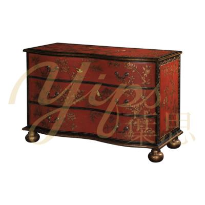 China Home Furniture Yips Hand Painted Antique-Look Chinoiserie Chest LD-1203-0517 for sale