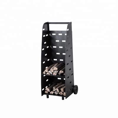 China OL-F137 Wood Rack Firewood Log Holder Rack Fireplace Accessories for sale