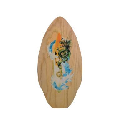 China Poplar Wood Wooden Skimboard With More Design On The Beach Cheap Price for sale