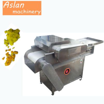 China 304 stainless steel frozen fruit dicing machines/dried fruit cutter/canned fruit cube cutting machine for sale