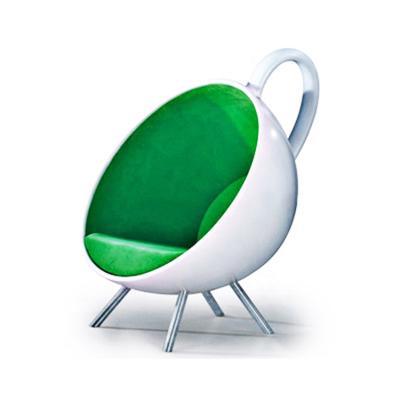 中国 Leisure High Quality Modern Waiting Teacups Shape Design Fiberglass Chaise Lounge Chairs For Living Room 販売のため