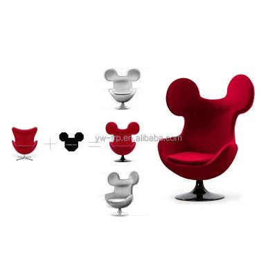 China Nordic Mickey egg chair mickey egg chair with relax living room armchair wirh wing back high back chair à venda