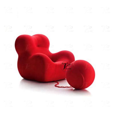 China Nordic Design Fiberglass Couch Couch Living Room Single Ball Couch Sofa Design zu verkaufen