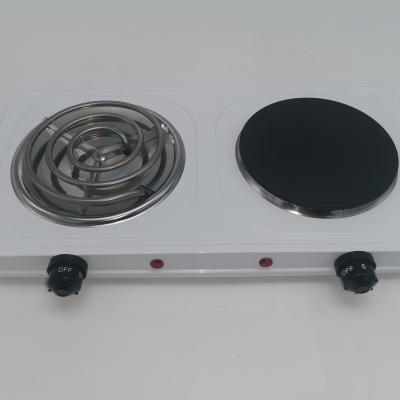 China Dual 2000W DOUBLE HOT FLAT ELECTRIC BURNER Adjustable Temperature Gas Burner for sale