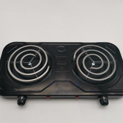 China HOT PLATE Adjustable ELECTRIC STOVE Temperature DOUBLE BURNER 2000W for sale