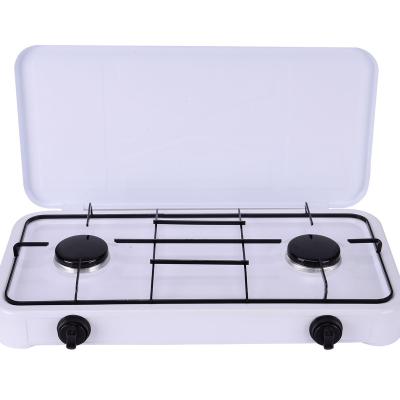 China Outdoor 2 3 4 Burner Panel Cast Iron Black Grill Auto Ignition White European Style Table Top Gas Cooker Stove for sale