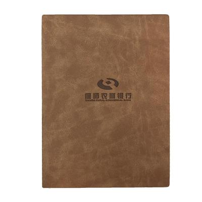 China PU Luxury Leather Custom Planner Diary Gifts Promotional Notebooks Repurposed Materials Notebook for sale