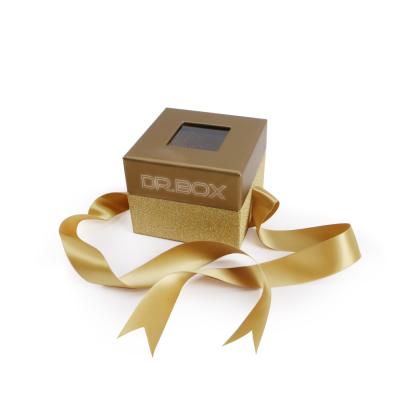 China Small Recyclable PVC Window Boxes With Ribbons Luxury Gift Boxes For Gift Packaging Boxes For Jewelry for sale