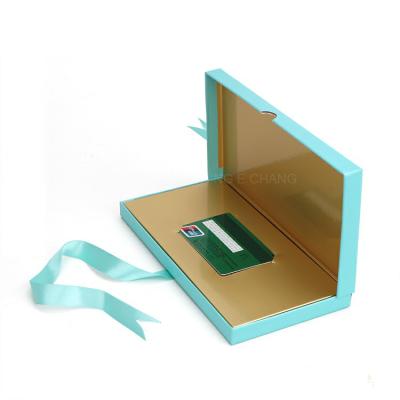 China 2020 Factory Wholesale Recycled Materials High Quality Credit Card And Platform Gift Voucher Package Box With Foam Insert For Wedding for sale