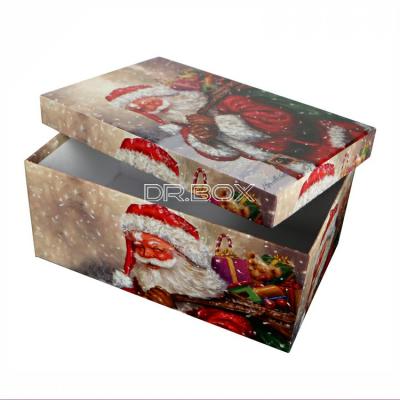 China Recycled Materials Custom Packaging Design Paper Cardboard Christmas Gift Boxes for sale