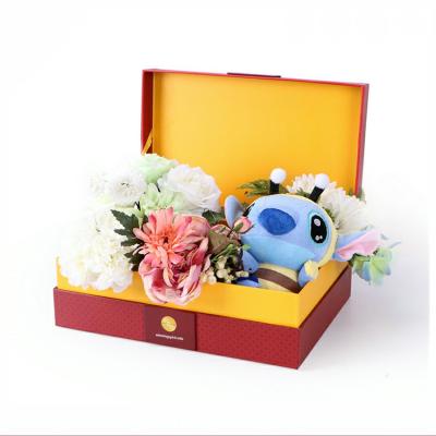 China Recycled Materials Like Paper Champagne Flute Gift Box With Magnet , Christmas Gift Box for sale