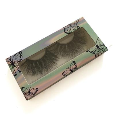 China Recycled Materials China Custom Logo Printing Cardboard Paper Packaging Empty Cosmetic Eye Lash Box For Eyelash for sale