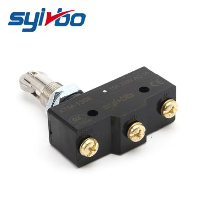 China 15A 250V Micro Panel Mount Roller Plunger High Temperature Switch / Top On Inverter XTM-1308 for sale