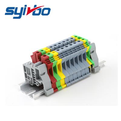 China PA66 Xingbo UK2.5B Factory Price Nylon Contact Terminal Block DIN/wire Terminal Block for sale