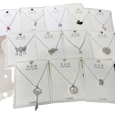 China PUSHI 925 Chain Mix Fashion Jewelry Lot 925 Sterling Silver Fashion Jewelry Female Loose 925 Necklace for sale