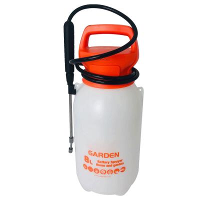 China Garden Spray 8L Li-ion Plastic Battery Electric Backpack Powered Garden Sprayer With Stainless Steel Lance for sale