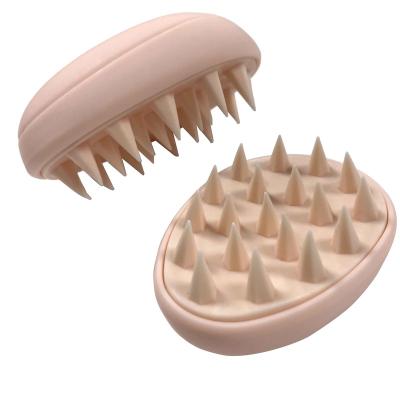 China For New Scalp Massage Hair Shampoo Brush Fancy Egg Shape Home Use Mini Pocket Detangling Hair Brush Cheap Plastic Hair Brush for sale