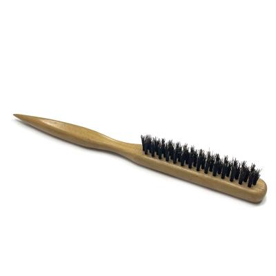 China 100% Hot Selling 4g Amazon Handle Wooden Bristle BARBER Hair Brush Comb for Hairdresser for sale