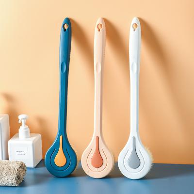 China NEW Plastic Long Handle Bath Back Shower Sweep Scrubber Skin Cleaning Brushes Body For Bathroom Accessories Cleansing Tool for sale