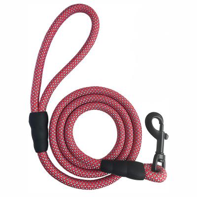 China Wholesale Supplier Padded Reflective Nylon Dog Rope Leashes , Heavy Duty Dog Rope Leads for sale