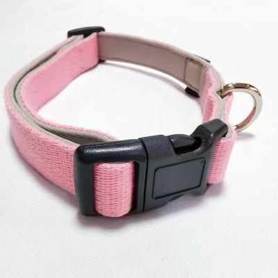 China Factory OEM Solid Color Dog Collar Quick Release Buckle Collar Neoprene Filling Padded Pet Collar Dog Leash for sale