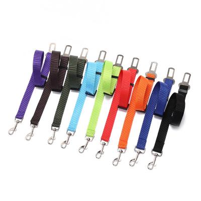 China Manufacturer Wholesale Custom Classic Custom Colorful Nylon Dog Car Seat Belts,Adjustable Pet Seat Belts,Can Made With Cover for sale