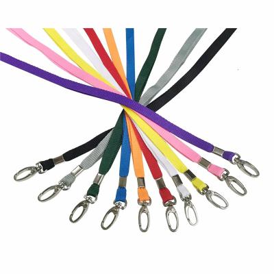 China ID Card Wholesale OEM Strong Woven Neck Straps Woven Lanyard With Security Buckle for sale