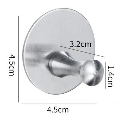 China Modern Design Sustainable Wall Mounted Coat And Hat Hook Stainless Steel Bathroom Apparel Hanging Hook for sale