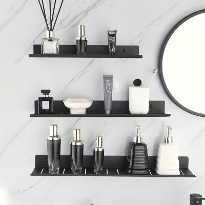 China Wall Mounted Black Balcony Support Amazon Bathroom Accessories Faucet Rack Mirror Vanity Table Storage Kitchen Front Stand Viable for sale