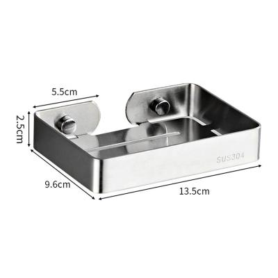 China 304 Stainless Steel Modern Wall Mounted Bathroom Shelf Shower Soap Holder Kitchen Bathroom Soap Holder Accessories for sale