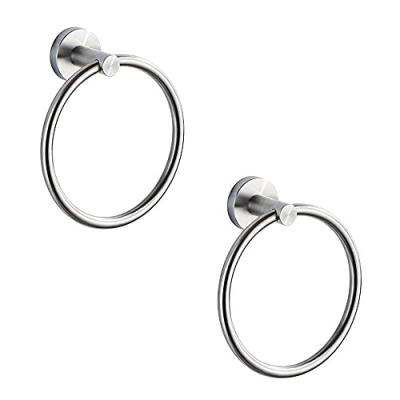 China Hot Viable 304 Stainless Steel Chrome Bathroom Metal Metal Towel Ring From Amazon Bathroom Accessories for sale