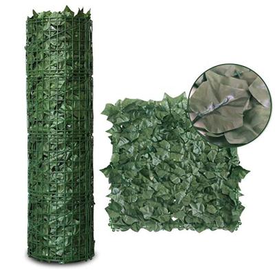 China Eco-friendly Artificial Fake Ivy Privacy Screen Leaf Hedges Fence For Garden Decoration for sale