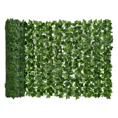 China Eco-friendly Wholesale Greenery Artificial Ivy Leaves Trellis Hedge Screen Fence For Garden Ornament for sale