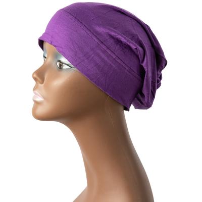 China Fashion Hot Selling Muslim Women's Fashionable Solid Color Religious Hijab Hat for sale