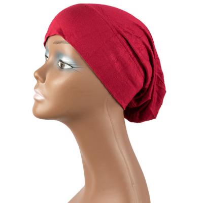 China Cool Muslim Women's Hats Solid Color Image Wholesale Women's Simple And Comfortable Hats for sale