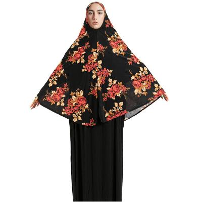 China Fashion high quality wholesale ladies prayer wear Abaya hijab set Dubai Muslim abaya plus size printed hijab for sale