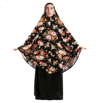 China Hot Selling Long Sleeve Muslim Dress African Ladies Print Loose Plus Size Fashion Lslamic Casual Suit for sale