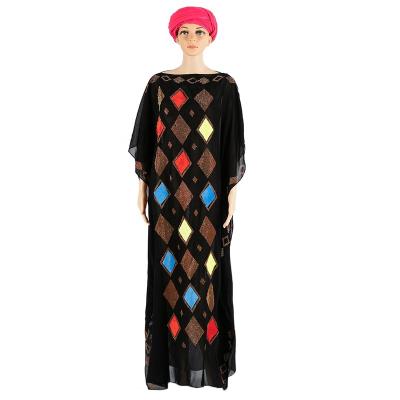 China Abaya dress loose long flared sleeves muslim plus size robe long dress fashion abaya cotton and linen robe for sale