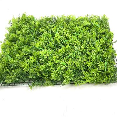 China Newest Design Fashional Wholesale Green Plant Wall Artificial Flower Grass Outdoor Wall For Decoration for sale