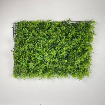 China Popular Green Plastic Grass Natural Touch Artificial Flower Wall for sale