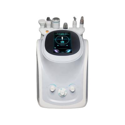 China Exfoliators 6 in 1 Dermabrasion Hydrogen Oxygen Facial Care Instrument Vacuum Cleansing Cool SPA Massager BIO Ultrasonic Skin Lift Machine for sale