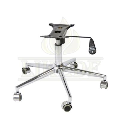 China Modern Low Price Chrome Iron Chair Base 5 Star Swivel Base Chair Base For Chair for sale