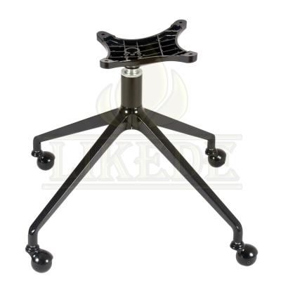 China Movable Swivel Chair High Quality Aluminum Base Launched Chair Leg 4 Star Metal Chair Leg for sale