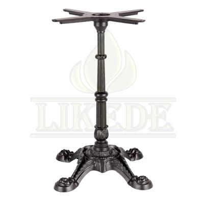 China With Leveling European Classical Black Table Base Unique Adjuster Cast Iron Table Base for sale