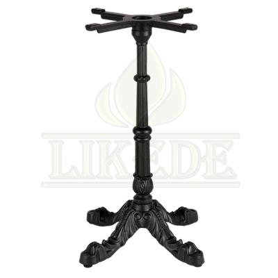 China With Leveling European Classic Black Cast Iron Table Base Picnic Table Frame Dining Table Base for sale