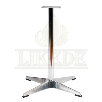 China Modern Aluminum Center Dining Table Conference Table Metal Legs Low Price Cross Leg Base for sale