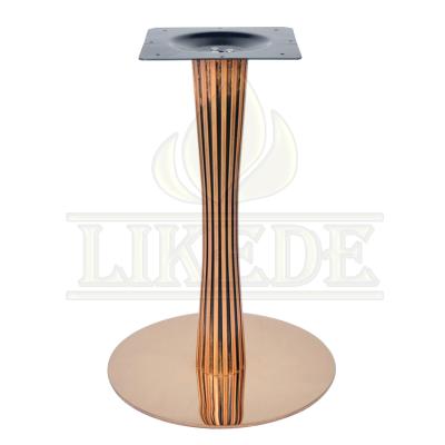 China Modern Table Base Stainless Steel Titanium Gold Table Base Base Metal Bronze Gold Brass Table Legs for sale