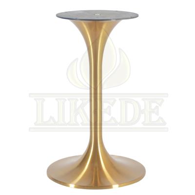 China Modern hot sale #304 stainless steel inox coffee dining tulip table base for glass tops for sale