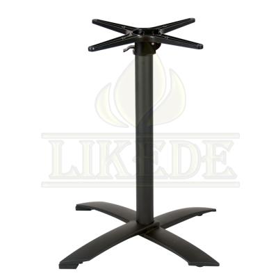 China Foldable Black Folding Table Frame Metal Steel Table Frames Folding Table Aluminum Leg for sale